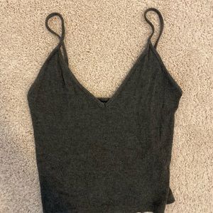 Grey Brandy Melville Cropped Tank
